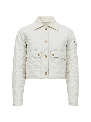 Chitre Diamond-Quilted Padded Shirt Jacket