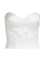 Chrystele Satin Bustier Top