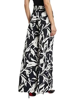 Skyla Printed Jersey Wide-Leg Pants