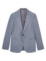 Warner Single-Breasted Linen Blazer