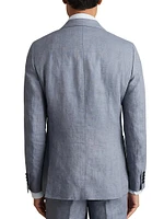 Warner Single-Breasted Linen Blazer