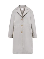 Tailored Single-Breasted Trench Coat