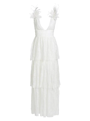 Sandrine Sheer Sequin Gown