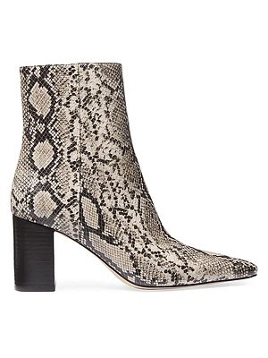Elise Python-Printed Booties