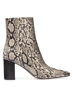 Elise Python-Printed Booties