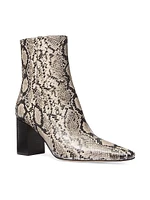 Elise Python-Printed Booties