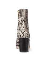 Elise Python-Printed Booties