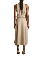 Annie Linen Midi-Dress