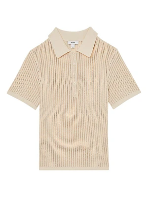 Evi Knit Cotton-Nylon Polo Shirt