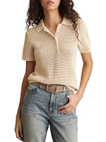 Evi Knit Cotton-Nylon Polo Shirt