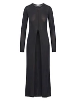 Alina Front Slit Shirtdress