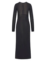 Alina Front Slit Shirtdress