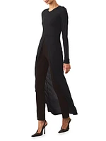 Alina Front Slit Shirtdress