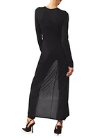 Alina Front Slit Shirtdress