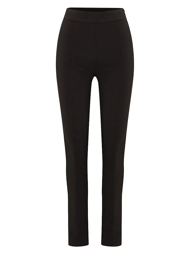 Elvira Crepe Slim-Fit Cigarette Pants