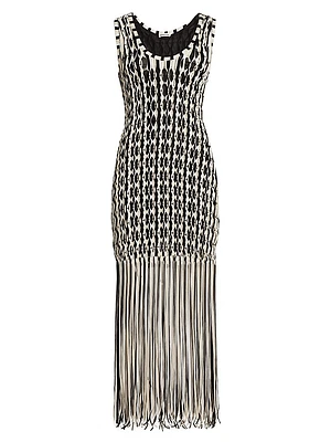 Sonia Fringe Tank Maxi-Dress