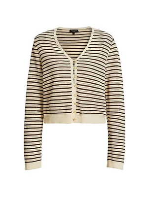 Zoey Striped Knit Cardigan