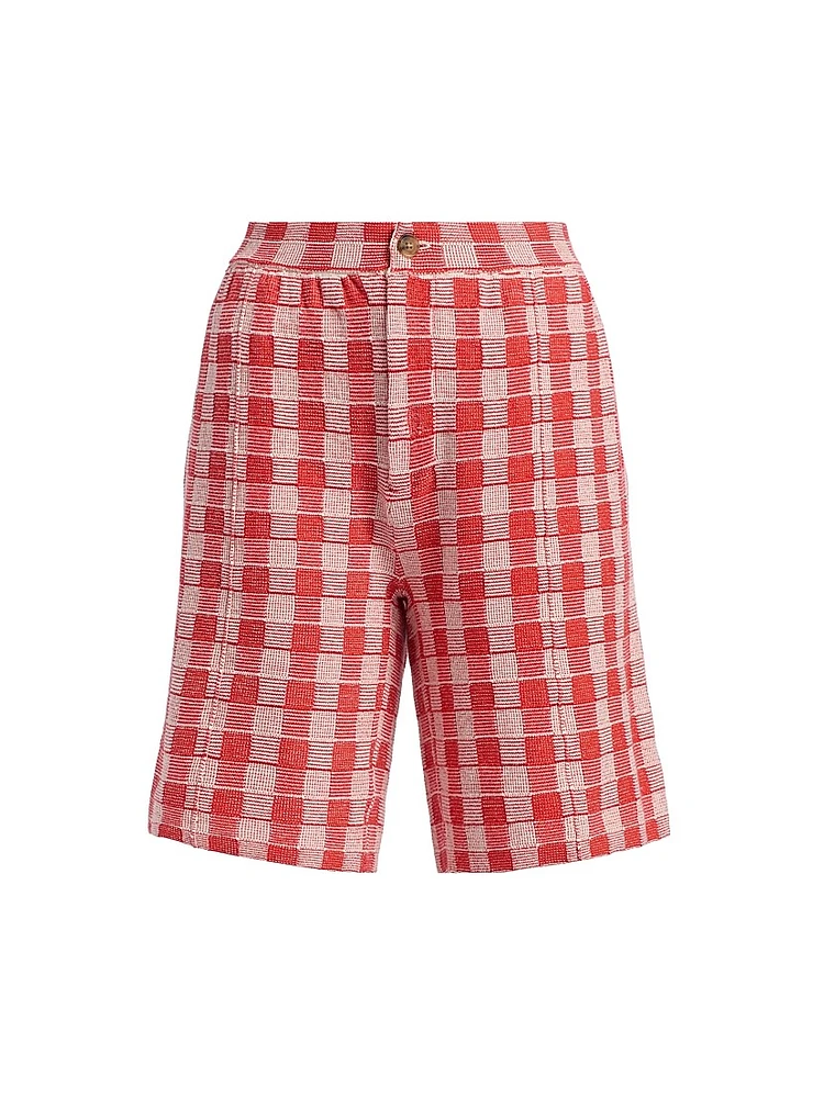 Gingham Bermuda Shorts