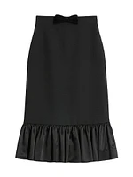 Crepe Couture Midi Skirt
