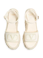 VLogo Torchon Wedge Sandals Nappa 130MM
