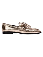 Davy Metallic Boat Loafers