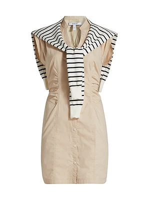 Lotte Mixed Media Shift Minidress