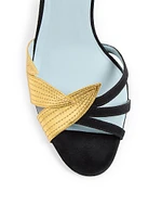 Foliefoliage Suede Slide Sandals 65MM