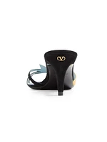 Foliefoliage Suede Slide Sandals 65MM