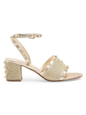 Rockstud Sandals Laminated Nappa 60MM