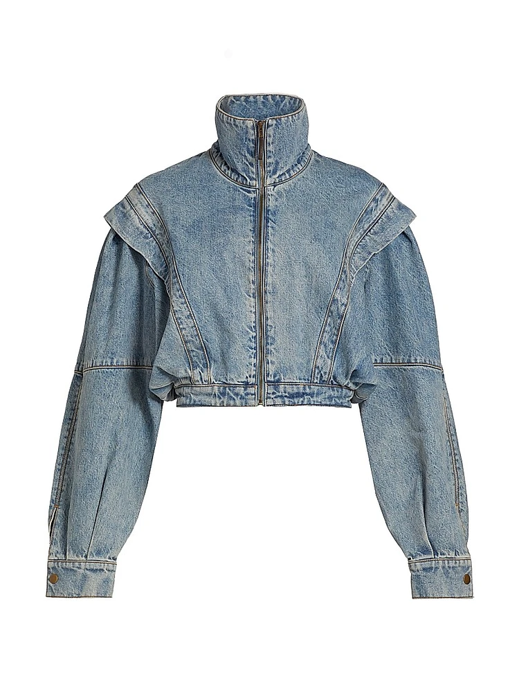 Evie Denim Crop Jacket