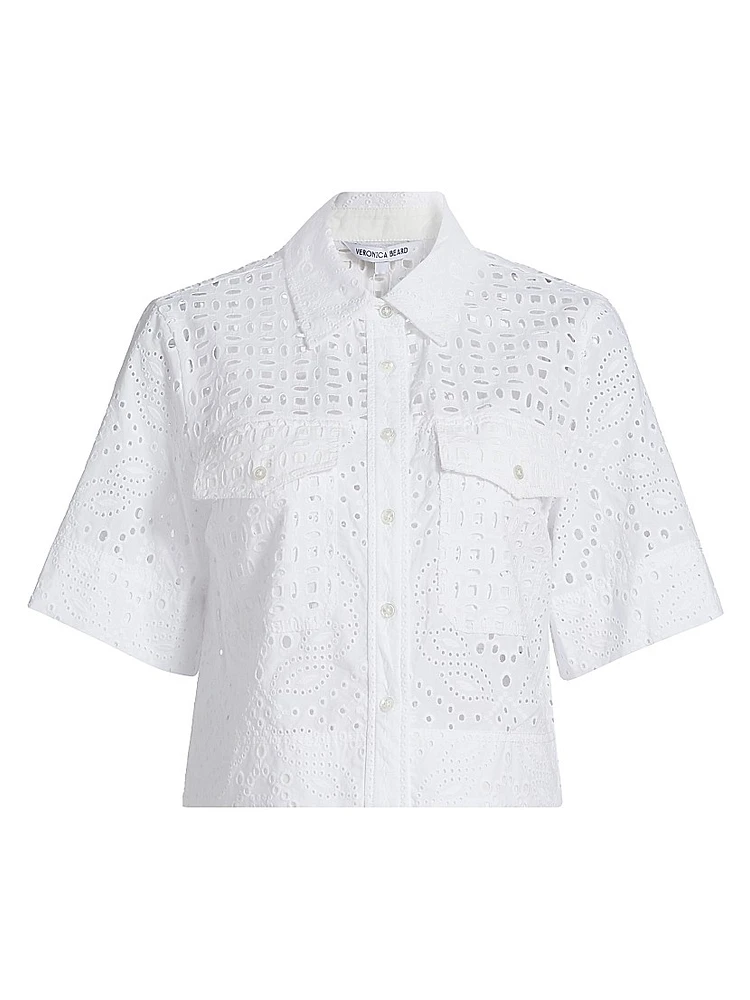 Spruce Eyelet Cotton Top