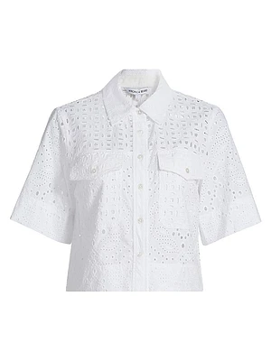 Spruce Eyelet Cotton Top