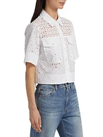 Spruce Eyelet Cotton Top