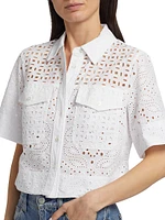 Spruce Eyelet Cotton Top