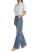 Spruce Eyelet Cotton Top