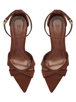 Hilda Leaf 100MM Suede Stiletto Sandals