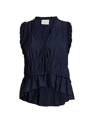 Taylum Ruffled Sleeveless Top