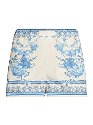 Baroque Cotton Shorts