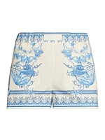 Baroque Cotton Shorts