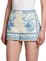 Baroque Cotton Shorts
