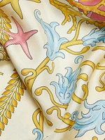 Underwater Barocco Silk Twill Pants