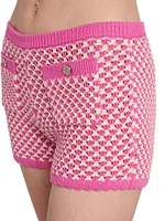 Crochet Compact Knit Shorts