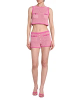 Crochet Compact Knit Shorts