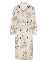 Cotton and Linen Canvas Trench Coat