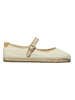 Mary Jane Linen Espadrilles