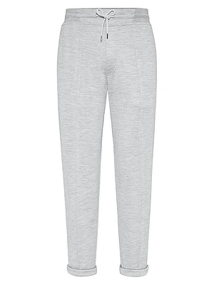 French Terry Trousers with Crête Detail