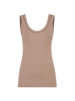 Comfort Cotton Ribbed Jersey Top