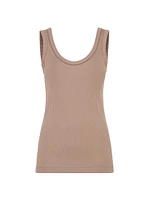 Comfort Cotton Ribbed Jersey Top