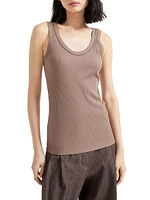 Comfort Cotton Ribbed Jersey Top