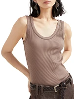 Comfort Cotton Ribbed Jersey Top